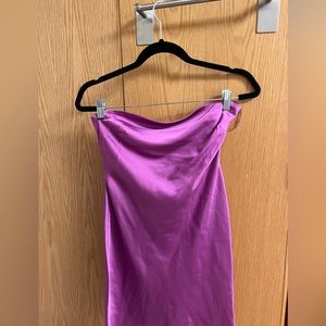 Purple Strapless Dress size Medium NWT